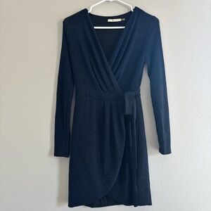 DO+BE Shimmering Black Long Sleeve Dress